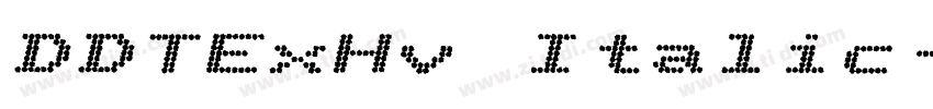 DDTExHv Italic字体转换